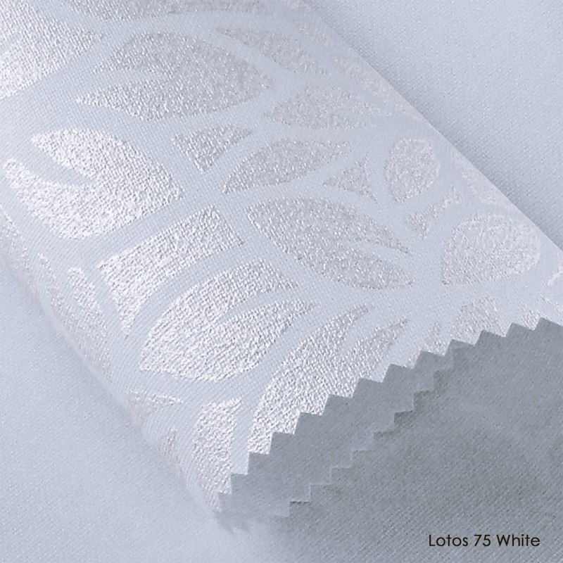 Рулонні штори Тканина Lotos White 75
