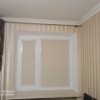 Ролета закритого типу з коробом і напрямними кольорами Бежевий Умбра Блек Аут