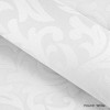 Тканина ролети Глос білий колір, ролета з рослинним орнаментом білого кольору. Ролета біла малюнок рослини