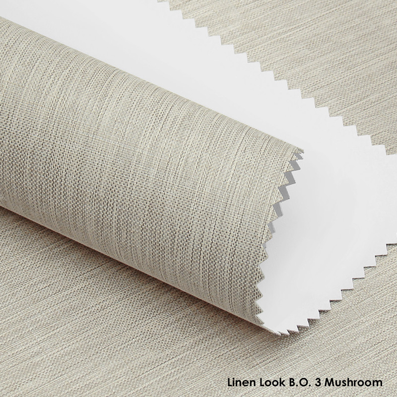 Ролети Linen Look B.O. 3 Mushroom — бежево-грибний відтінок Blackout 100% затемнення на вікна Ролети Linen Look B.O. 3 Mushroom — бежево-грибний відтінок Blackout 100% затемнення на вікна