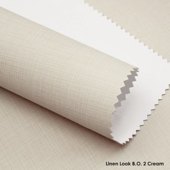 Linen Look B.O. 2 Cream — кремові. Ролети Blackout 100% затемнення з ефектом льону