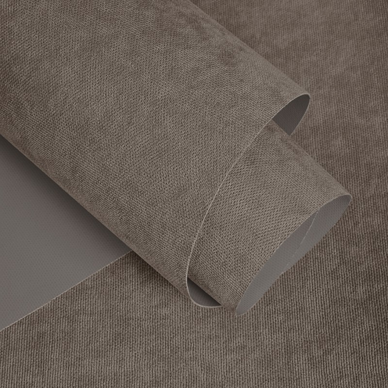 Ролети VELOUR B.O. 05 Twill – тканина blackout, світлонепроникна, бежево-коричнева, рулонні штори на вікна під замовлення