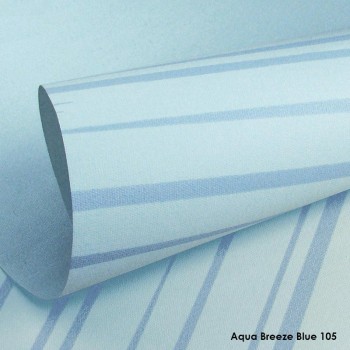 Aqua Breeze Blue 105 — декоративна тканина у смужку блакитного відтінку з ефектом свіжості