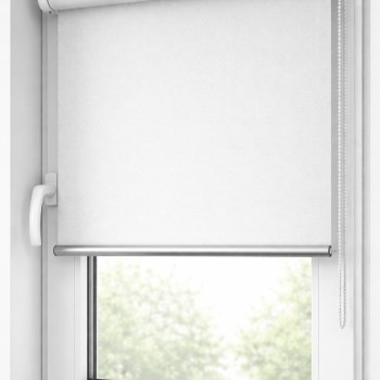 Тканина Screen Reflect 03 White Grey — сонцезахисна тканина для рулонних штор відкритість 5%біло-сіра