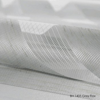 Тканина для рулонних штор День-Ніч BH 1405 Grey Flax — сірий льон, фактура натуральної тканини Тканина для рулонних штор День-Ніч BH 1405 Grey Flax — сірий льон, фактура натуральної тканини