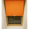 Grass 2232 Orange — фактурна сонцезахисна тканина помаранчевого кольору на мансардні вікна. Ролетна система на вікно для мансарди