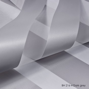 Рулонні штори День-Ніч BH 216-4 Dark Grey й тканина з сіточкою органза, система Mini Set
