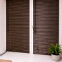 Дерев’яні жалюзі Paulownia Wenge 25мм – темний венге, преміум вигляд, під замовлення