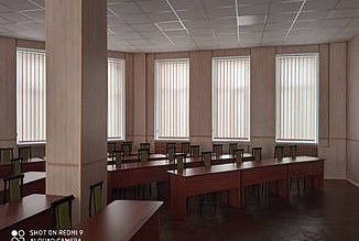Вертикальні жалюзі в аудиторію НУБіП Національний університет біоресурсів та природокористування